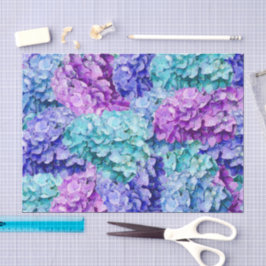 Prachtige hortensia bloemen     tissuepapier