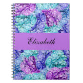 Prachtige hortensia bloesems, personaliseerbaar notitieboek (Voorkant)
