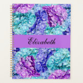 Prachtige hortensia bloesems, personaliseerbaar planner (Voorkant)