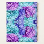 Prachtige hortensia bloesems, personaliseerbaar planner (Achterkant)