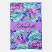 Prachtige hortensia bloesems, personaliseerbaar theedoek (Verticaal)