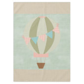 Prachtige Hot Air ballon neutraal Baby shower Tafelkleed (Voorkant)