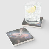 Prachtige Hubble Telescope Afbeelding Stone Onderz Stenen Onderzetter (Zijkant)