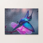 Prachtige Hummingbird tuin Legpuzzel (Horizontaal)