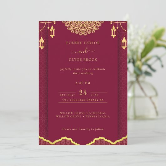 Prachtige huwelijksuitnodiging met Sophistication Save The Date (Staand voorkant)