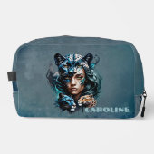 Prachtige hybride van een vrouw en een panter toilettasje (Voorkant)
