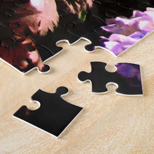 Prachtige Hydrangea tuin ontspannende zelfverzorgi Legpuzzel (Zijkant)