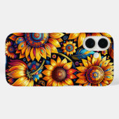 Prachtige hyperrealistische zonnebloemkunst Case-Mate iPhone case (Achterkant (horizontaal))