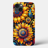 Prachtige hyperrealistische zonnebloemkunst Case-Mate iPhone case (Achterkant)