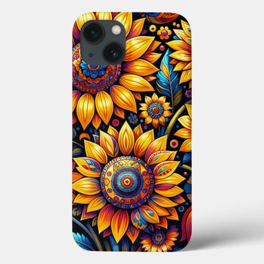 Prachtige hyperrealistische zonnebloemkunst Case-Mate iPhone case (Achterkant)