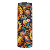 Prachtige hyperrealistische zonnebloemkunst thermosbeker (Achterkant)