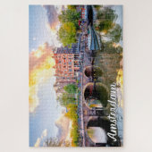 Prachtige iconische stad Amsterdam, Nederland Legpuzzel (Verticaal)