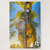 Prachtige iconische stad Amsterdam, Nederland Legpuzzel (Verticaal)