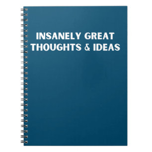 Prachtige ideeën en ideeën notitieboek