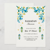 prachtige iftar-uitnodiging kaart (Voorkant / Achterkant)