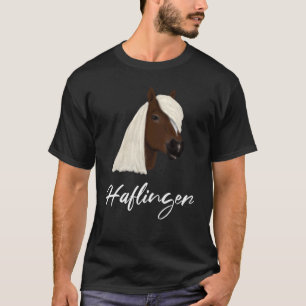 Prachtige illustratie van een paardenkop met een h t-shirt
