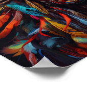 Prachtige Indiase hoofd jurk art print (Hoek)