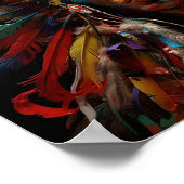 Prachtige Indiase hoofd jurk art print (Hoek)