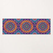 Prachtige Indiase Mandala paarse, oranje, rood, bl Yogamat (Voorkant (horizontaal))