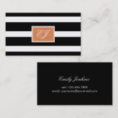 Prachtige Initialen met visitekaartje Contactkaartje (Voorkant / Achterkant)