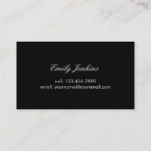 Prachtige Initialen met visitekaartje Contactkaartje (Achterkant)