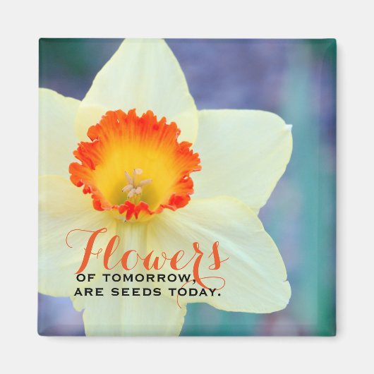 Prachtige Inspirerend Daffodil Magneet (Voorkant)