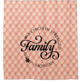 Prachtige Inspirerend gezinsprioriteit Douchegordijn (Voorkant)