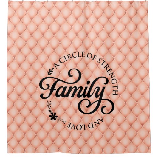 Prachtige Inspirerend gezinsprioriteit Douchegordijn (Voorkant)