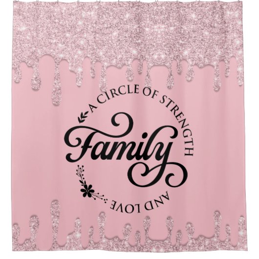 Prachtige Inspirerend prijsaanduiding voor de fami Douchegordijn (Voorkant)