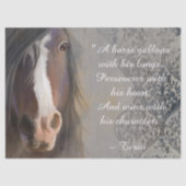 Prachtige Inspirerend prijsopgave voor paarden Tissuepapier (Voorkant)