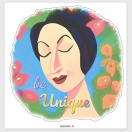 Prachtige Inspirerend prijsopgave voor vrouwen Sticker