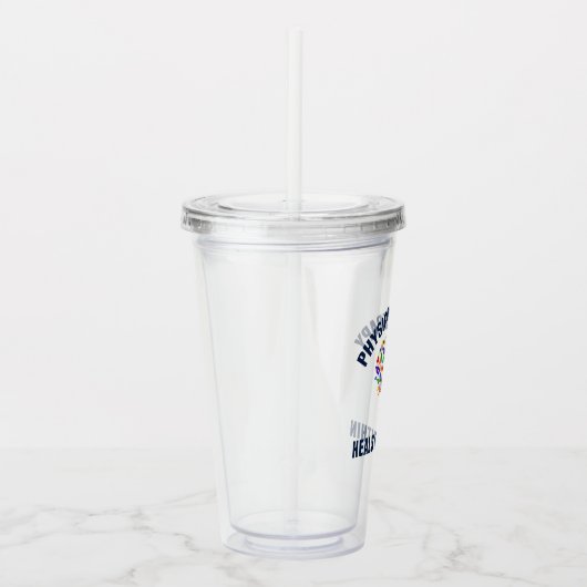 Prachtige Inspirerend verwerkingsofferte Acryl Drinkbeker (Rechts)