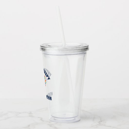 Prachtige Inspirerend verwerkingsofferte Acryl Drinkbeker (Links)