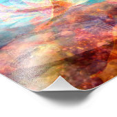 Prachtige inspirerende onderwaterscènekunst foto afdruk (Hoek)