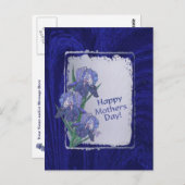 Prachtige Iris Bloesems Moederdag Wensen Briefkaart (Voorkant / Achterkant)