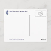 Prachtige Iris Bloesems Moederdag Wensen Briefkaart (Achterkant)