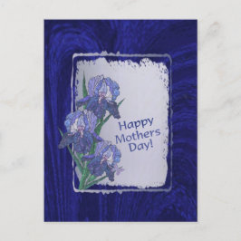 Prachtige Iris Bloesems Moederdag Wensen Briefkaart