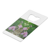 Prachtige Iris Fantasy Pathway Creditkaart Flessenopener (Achterkant Gekanteld)