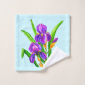 Prachtige, iris Flowers Bath-handdoekset - Uw kleu Bad Handdoek (Wasdoekje)