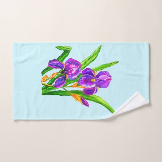 Prachtige, iris Flowers Bath-handdoekset - Uw kleu Bad Handdoek (Handdoek)