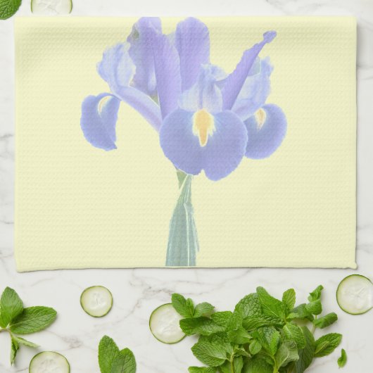 Prachtige Iris Tea Towel Theedoek (Gevouwen)