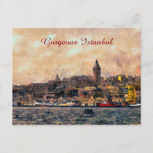 Prachtige Istanbul Briefkaart