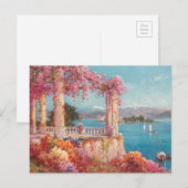 Prachtige Italiaanse meren Briefkaart (Voorkant / Achterkant)