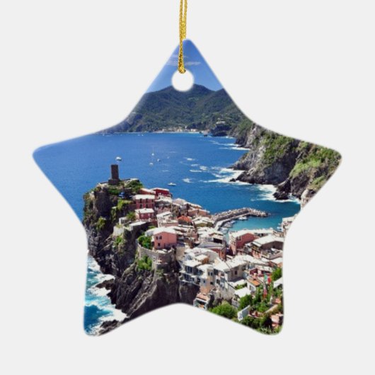 Prachtige Italiaanse seaside Keramisch Ornament (Voorkant)