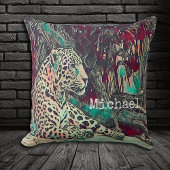 Prachtige Jaguar gepersonaliseerd Kussen