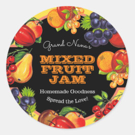 Prachtige jam  label reservering fruit