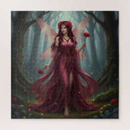 Prachtige januari Granaat Fairy Legpuzzel