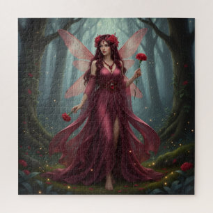 Prachtige januari Granaat Fairy Legpuzzel