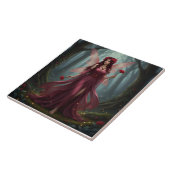 Prachtige januari Granaat Fairy Tegeltje (Zijkant)