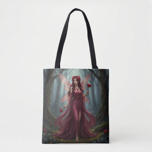 Prachtige januari Granaat Fairy Tote Bag (Voorkant)